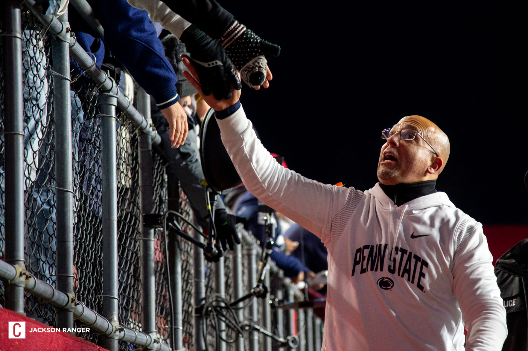 Penn State Football Vs. Rutgers, Franklin High Five